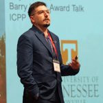 Dr. Brendon McNicholas delivers the inaugural Barry Lever Young Investigator Award talk in Kyoto, Japan.